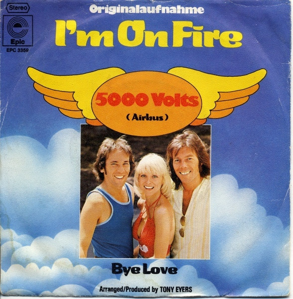 Cover zu 5000 Volts - I'm On Fire | 1975 | 7