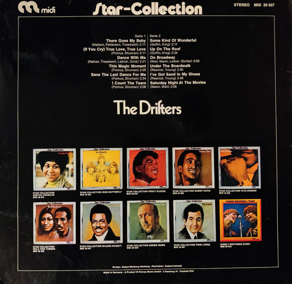 Cover zu The Drifters - Star Collection | 1973 | Vinyl | Funk / Soul | Germany Schallplatten Ankauf