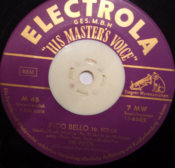 Cover zu De 2 Pico's - Pico Bello 9. Folge / Pico Bello 10. Folge | Vinyl | Jazz, Pop | Germany Schallplatten Ankauf