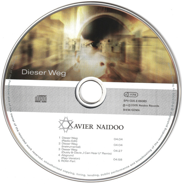 Cover zu Xavier Naidoo - Dieser Weg | 2005 | Vinyl | Hip Hop, Pop | Germany
