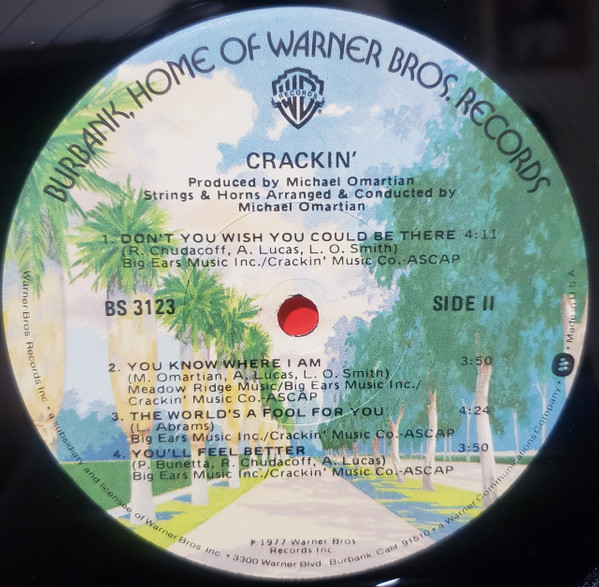 Cover zu Crackin' - Crackin' | 1977 | Vinyl | Funk / Soul | US Schallplatten Ankauf