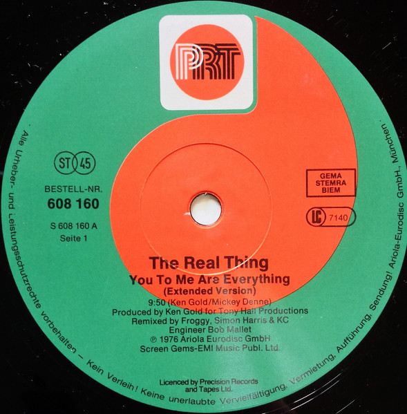 Cover zu The Real Thing - You To Me Are Everything (The Decade Remix 76-86) | 1986 | Vinyl | Electronic | Europe