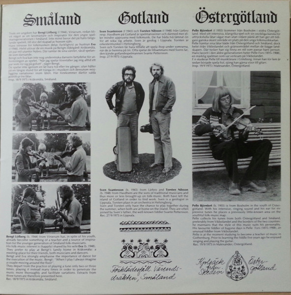Cover zu Various - Unga Spelmän Från Södra Sverige | 1976 | Vinyl | Folk, World, & Country | Sweden