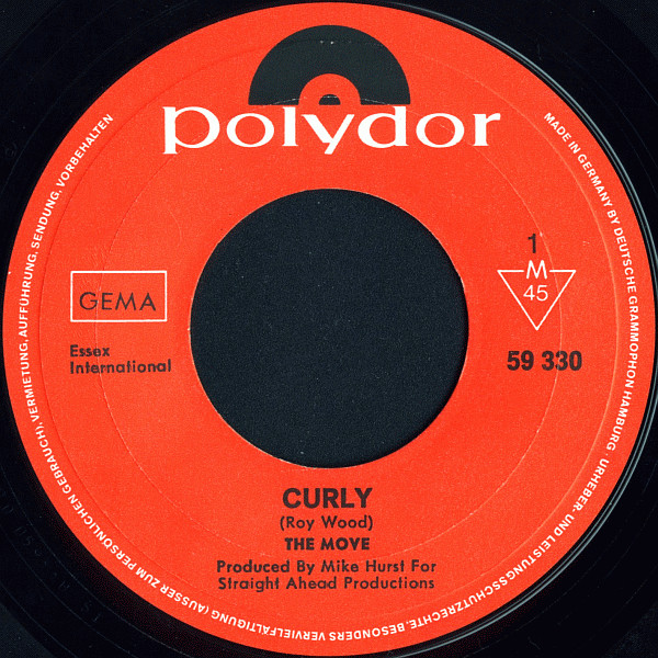 Cover zu The Move - Curly | 1969 | Vinyl | Rock, Pop | Germany Schallplatten Ankauf