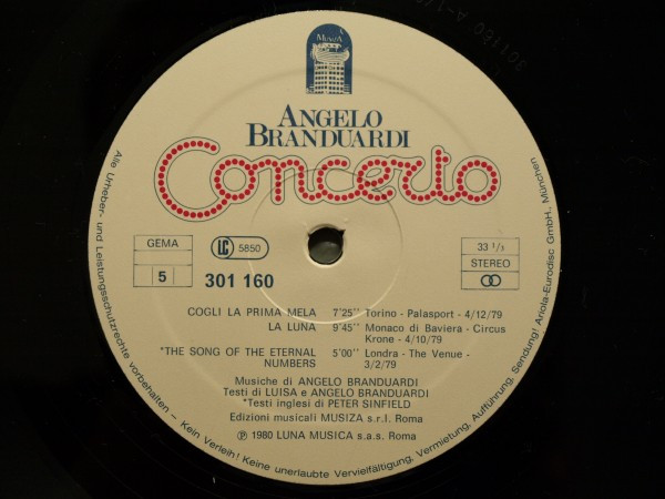 Cover zu Angelo Branduardi - Concerto | 1980 | Vinyl, LP, Stereo, Box Set | Rock, Pop, Folk, World, & Country | Germany
