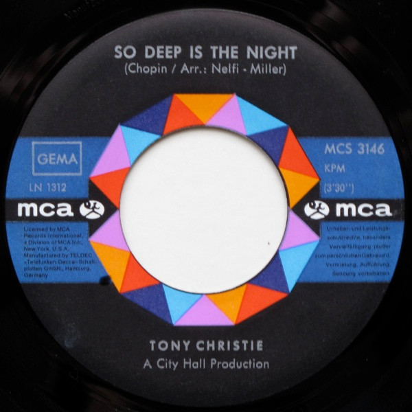Cover zu Tony Christie - Las Vegas | 1970 | Vinyl | Pop | Germany