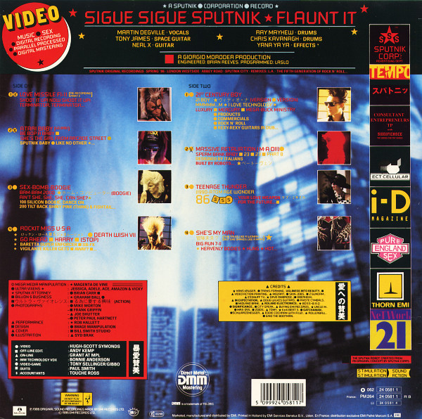 Cover zu Sigue Sigue Sputnik - Flaunt It | LP, Album