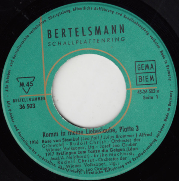 Cover zu Various - Die Schönsten Schlager Der Letzten 50 Jahre - Serie 1, Platte 3 | Vinyl | Pop | Germany Schallplatten Ankauf