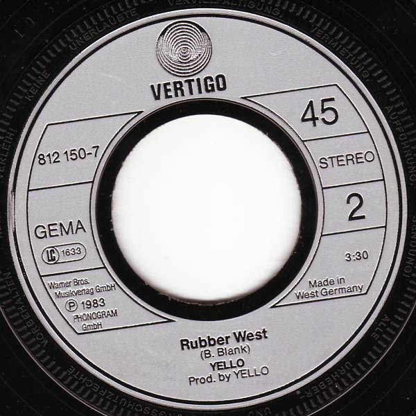 Cover zu Yello - I Love You | 1983 | Vinyl, Stereo, 45 RPM, 7