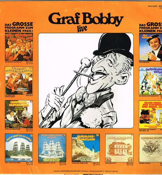 Cover zu Unknown Artist - Witze Am Laufenden Band - Graf Bobby Live | 1975 | Vinyl | Non-Music | Germany