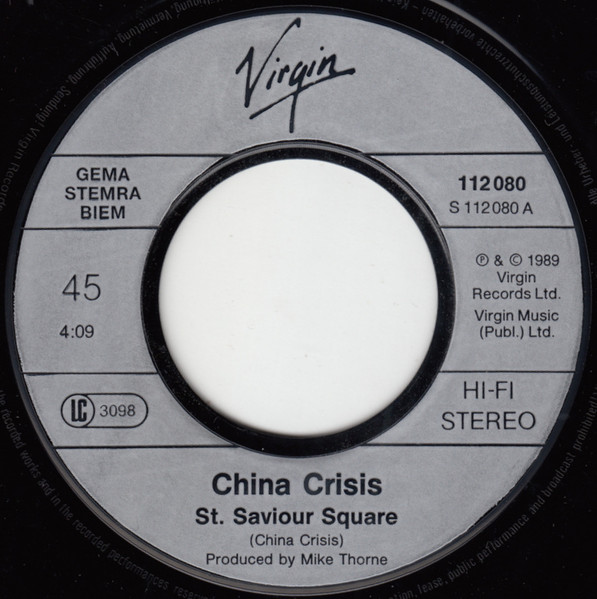 Cover zu China Crisis - Saint Saviour Square | 1989 | Vinyl | Electronic, Rock, Pop | Europe Schallplatten Ankauf