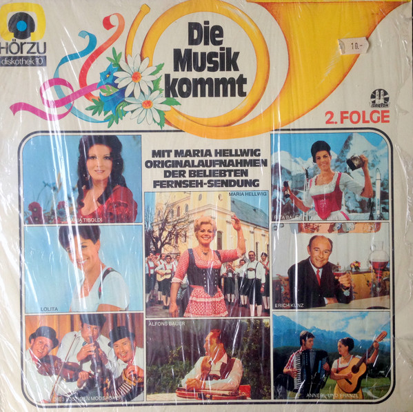 Cover zu Various mit Maria Hellwig - Die Musik Kommt 2. Folge (Originalaufnahmen Der Beliebten Fernseh-Sendung) | 1975 | Vinyl | Folk, World, & Country | Germany Schallplatten Ankauf