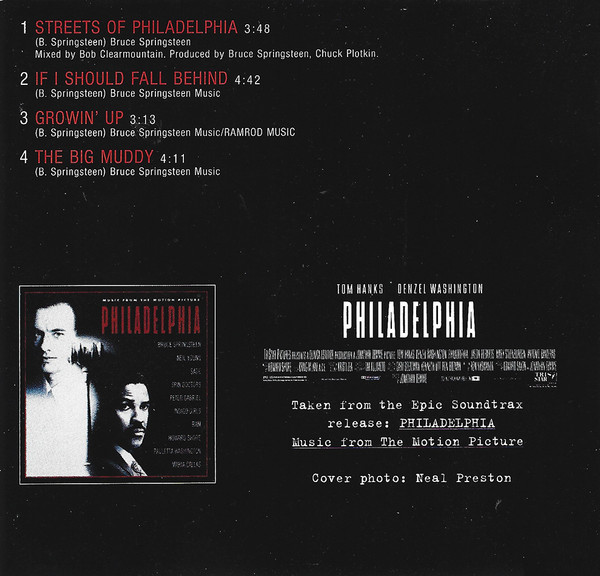 Cover zu Bruce Springsteen - Streets Of Philadelphia | 1994 | Vinyl | Electronic, Rock, Stage & Screen | Europe Schallplatten Ankauf