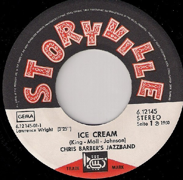 Cover zu Chris Barber's Jazz Band - Ice Cream / Down By The Riverside | 7