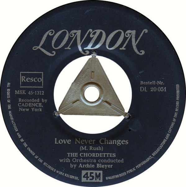 Cover zu The Chordettes - Born To Be With You / Love Never Changes | 1956 | Vinyl | Pop | Germany Schallplatten Ankauf