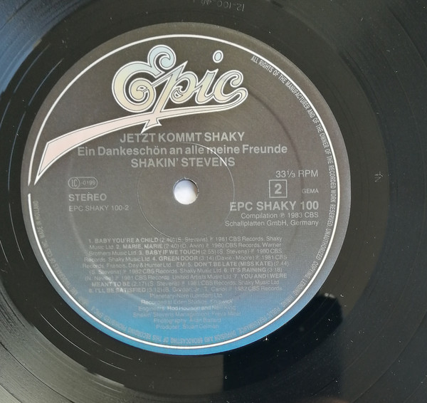 Cover zu Shakin' Stevens - Jetzt Kommt Shaky (Ein Dankeschön An Alle Meine Freunde) | 1983 | LP, Gat, Comp, S/Edition | Rock | Europe
