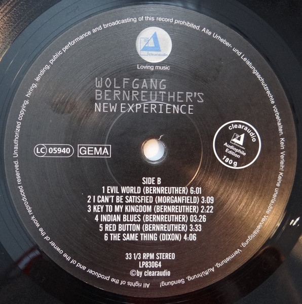 Cover zu Wolfgang Bernreuther - Wolfgang Bernreuther's New Experience | 2016 | Vinyl | Blues | Germany