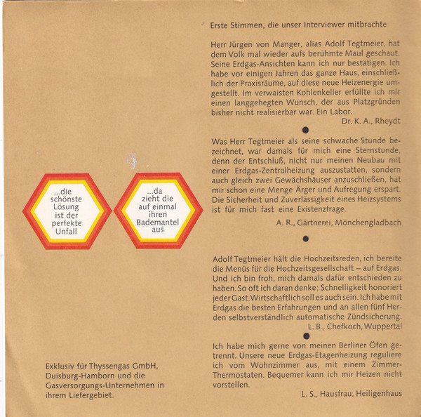 Cover zu Adolf Tegtmeier - Zur Scheidung Ungeeignet / Die Schwache Stunde | Vinyl | Non-Music | Germany Schallplatten Ankauf