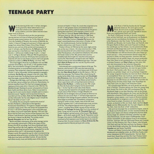 Cover zu Various - Teenage Party | 1991 | Vinyl | Rock, Pop | Europe Schallplatten Ankauf