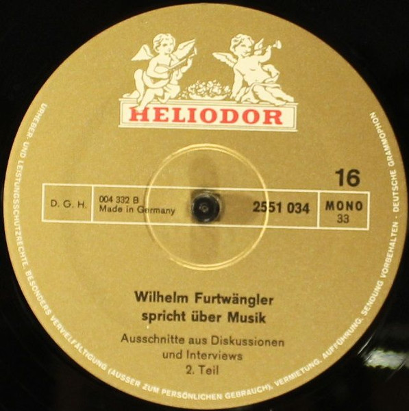 Cover zu Wilhelm Furtwängler, Berliner Philharmoniker - Wilhelm Furtwängler • Berliner Philharmoniker | Vinyl | Non-Music, Classical | Germany
