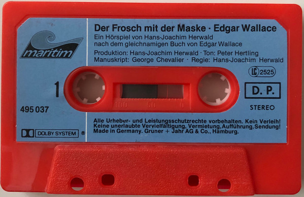 Cover zu Edgar Wallace / Hans-Joachim Herwald - Edgar Wallace 2 - Der Frosch Mit Der Maske | 1982 | Vinyl | Non-Music | Germany Schallplatten Ankauf