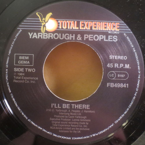 Cover zu Yarbrough & Peoples - I Wouldn't Lie | 1986 | Vinyl | Funk / Soul | Europe