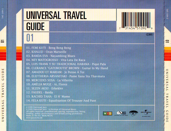 Cover zu Various - Universal Travel Guide 01 | 1999 | Vinyl | Electronic, Jazz, Latin, Pop, Folk, World, & Country | Europe