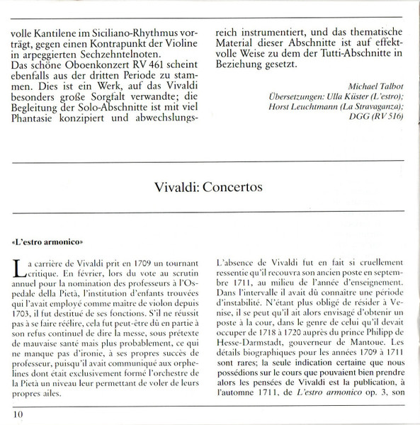 Cover zu Antonio Vivaldi, The English Concert, Trevor Pinnock - Violin Concertos (From