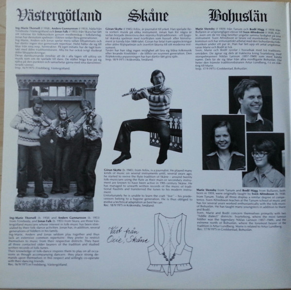 Cover zu Various - Unga Spelmän Från Södra Sverige | 1976 | Vinyl | Folk, World, & Country | Sweden Schallplatten Ankauf