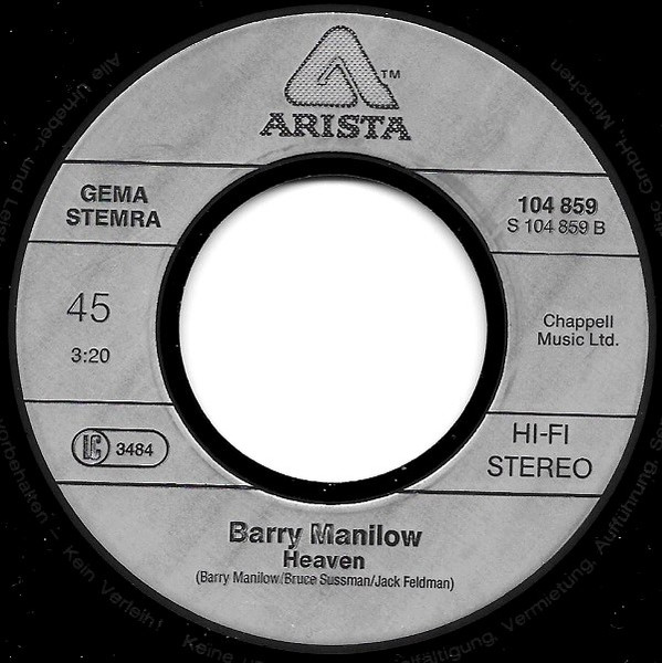 Cover zu Barry Manilow - I Wanna Do It With You | 1982 | Vinyl | Pop | Europe