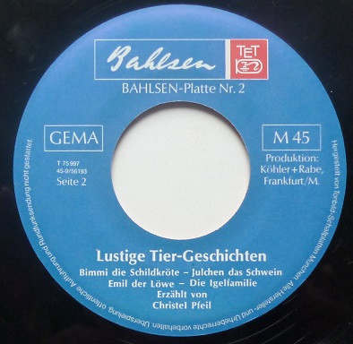 Cover zu Christel Pfeil - Zoo - 8 Lustige Tier-Geschichten Für Unsere Kleinen | Vinyl | Non-Music, Children's | Germany