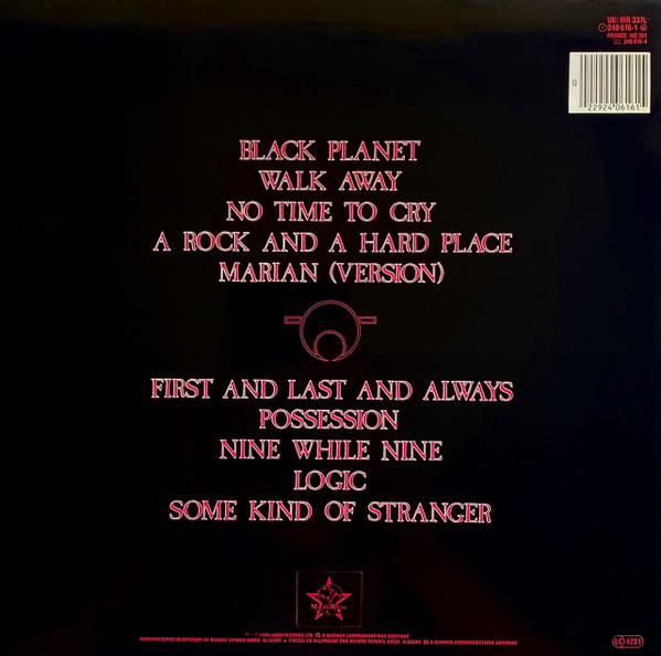 Cover zu The Sisters Of Mercy - First And Last And Always | LP, Album, Bar