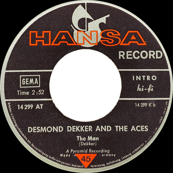 Cover zu Desmond Dekker & The Aces - Israelites | 1969 | Vinyl | Reggae, Pop | Germany