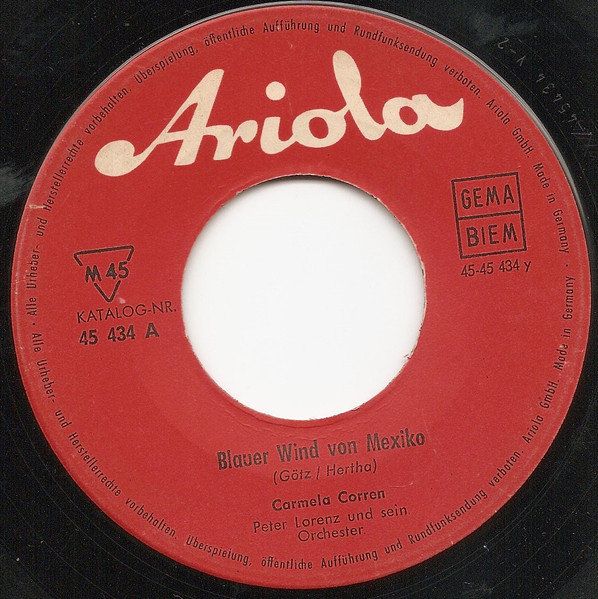 Cover zu Carmela Corren - Surabaya | 1962 | Vinyl | Pop | Germany Schallplatten Ankauf
