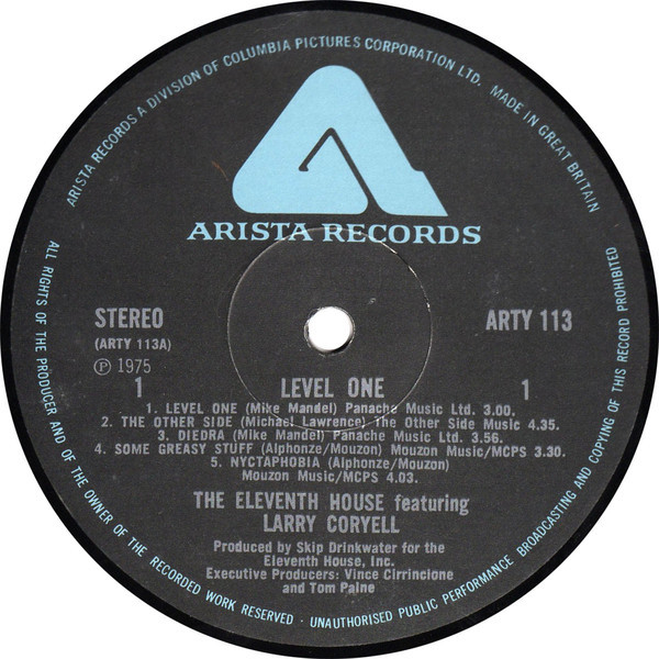 Cover zu The Eleventh House - Level One | 1975 | Vinyl | Jazz | UK