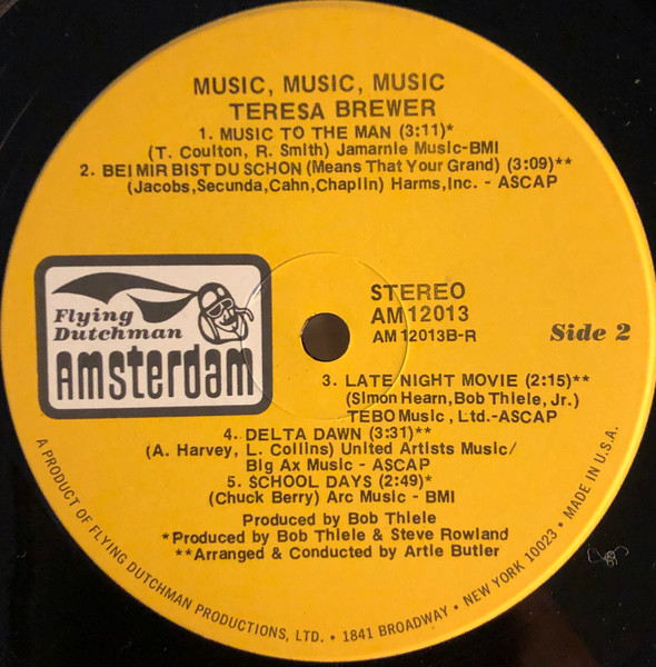 Cover zu Teresa Brewer - Music, Music, Music | 1973 | Vinyl | Rock, Folk, World, & Country | US