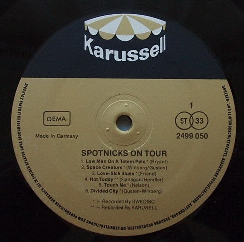 Cover zu The Spotnicks - Spotnicks On Tour | 1972 | Vinyl | Rock, Pop | Germany