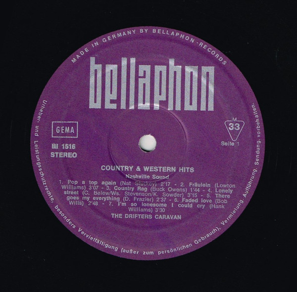 Cover zu The Drifters Caravan - Country And Western Hits | Vinyl | Folk, World, & Country | Germany Schallplatten Ankauf