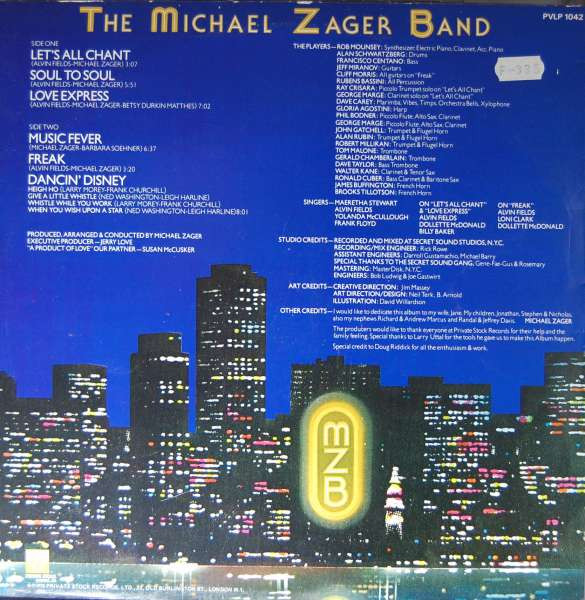 Cover zu The Michael Zager Band - Let's All Chant | 1978 | Vinyl | Electronic, Funk / Soul | UK Schallplatten Ankauf