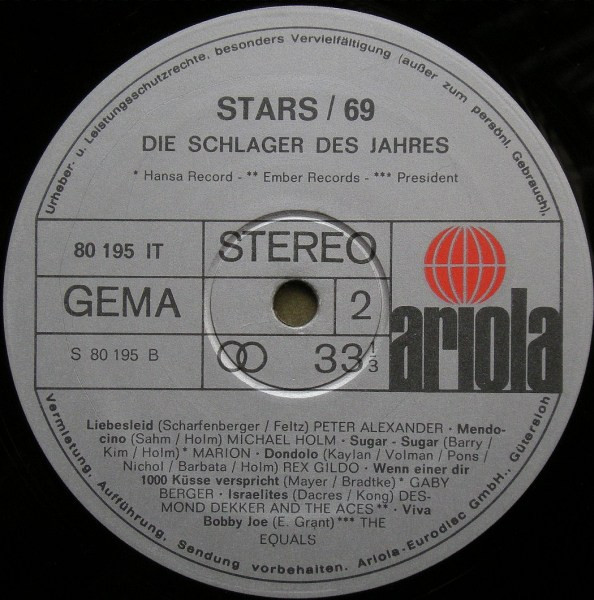 Cover zu Various - Stars 69 Die Schlager Des Jahres | 1969 | Vinyl | Pop | Germany Schallplatten Ankauf