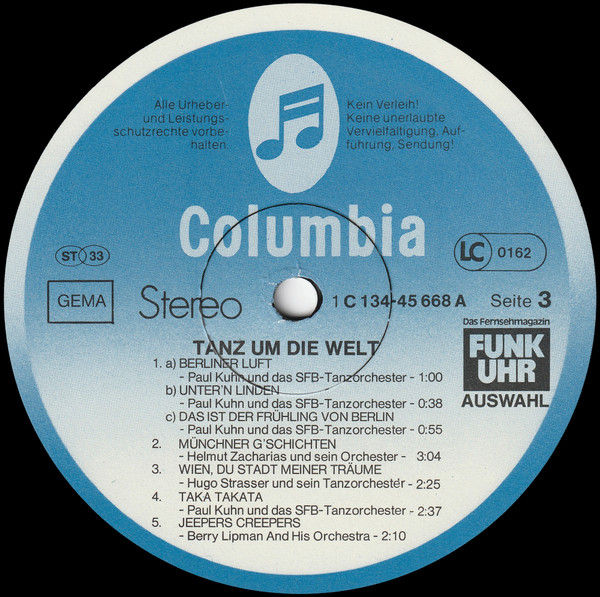 Cover zu Various - Tanz Um Die Welt | Vinyl | Folk, World, & Country | Germany