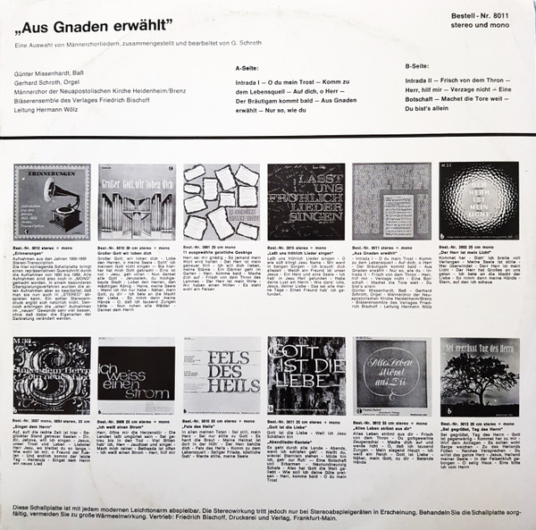 Cover zu Various - Aus Gnaden Erwählt | Vinyl | Folk, World, & Country | Germany