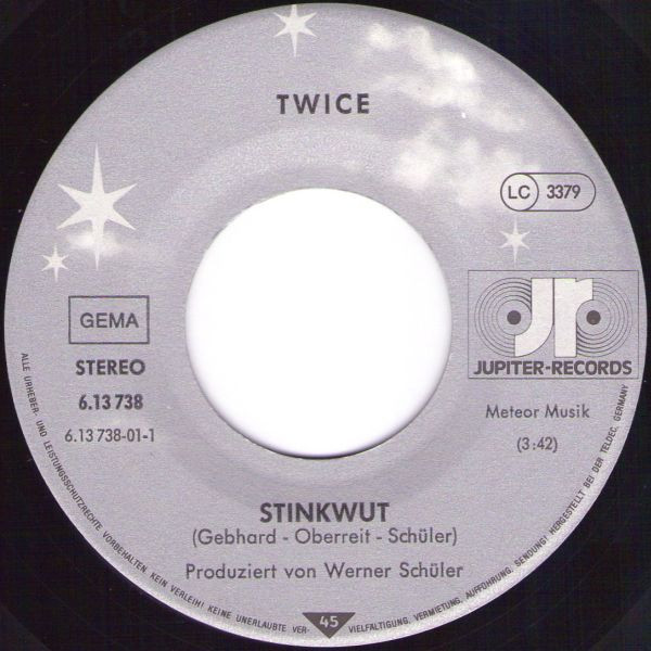 Cover zu Twice (24) - (Ich Hab' A...) Stinkwut | 1983 | Vinyl | Rock, Pop | Germany Schallplatten Ankauf