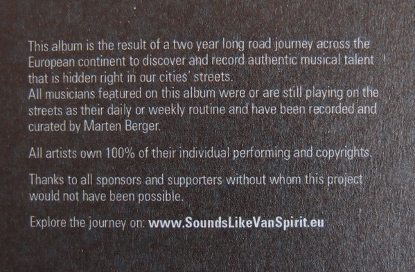 Cover zu Various - Sounds Like Van Spirit - A Collection Of Europe's Pavement Melodies | 2020 | Vinyl | Funk / Soul, Folk, World, & Country | Germany