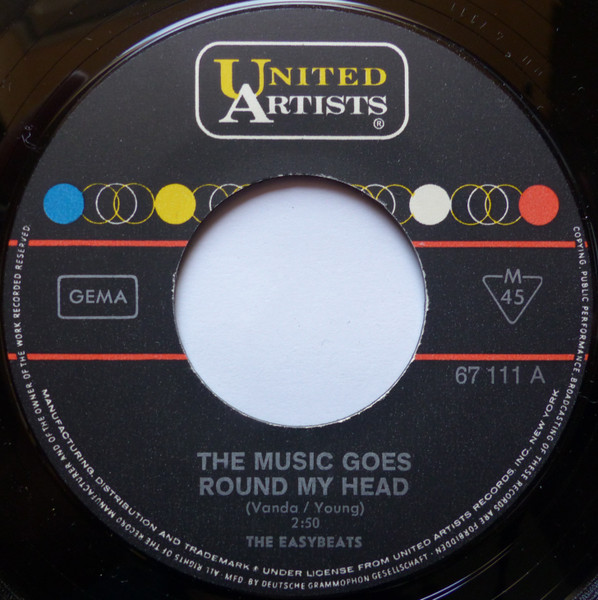 Cover zu The Easybeats - The Music Goes Round My Head / Good Times | 1968 | Vinyl | Rock | Germany Schallplatten Ankauf