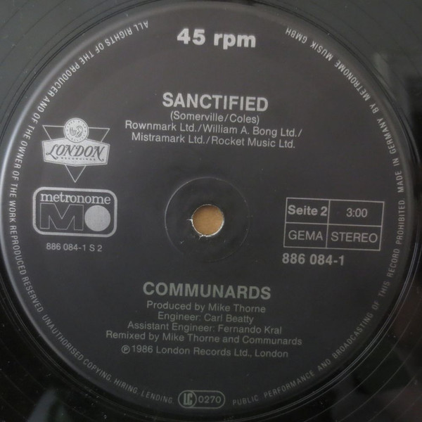 Cover zu The Communards With Sarah Jane Morris - Don't Leave Me This Way (Son Of Gotham City Mix) | 1986 | Vinyl | Electronic, Pop | Germany