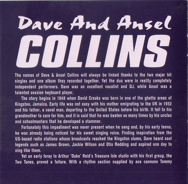 Cover zu Dave & Ansel Collins - Dave And Ansel Collins | 2001 | Vinyl | Reggae | Germany