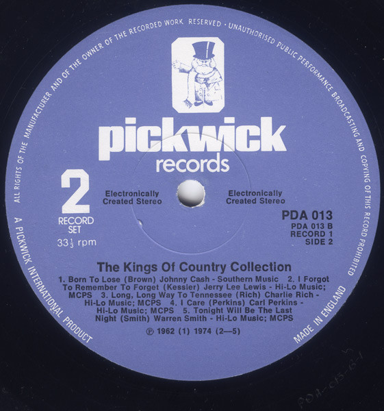 Cover zu Various - The Kings Of Country Collection | 1975 | Vinyl | Folk, World, & Country | UK