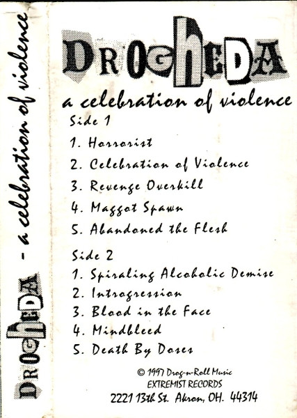 Cover zu Drogheda - A Celebration Of Violence | 1997 | Vinyl | Rock | US Schallplatten Ankauf