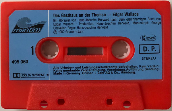 Cover zu Edgar Wallace / Hans-Joachim Herwald - Edgar Wallace 7 - Das Gasthaus An Der Themse | 1982 | Vinyl | Non-Music | Germany